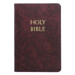Fireside Study Bible (NAB-RE) Burgundy Leather Flex