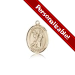 PERSONALIZE: 14kt Gold St. Roch Medal