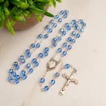 Bohemian Glass Birthstone Rosary &mdash Zircon / December