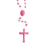 Pink Plastic Rosaries - Pkg of 100