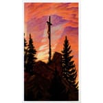 Cross on Mountain Personalized Prayer Card (Priced Per Card)