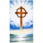 Floating Cross Personalized Prayer Card (Priced Per Card)