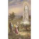 Nuestra Se&ntilde;ora de F&aacute;tima con los ni&ntilde;os - Estampas Religiosas Personalizadas