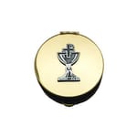 Stamped Pyx w/ Silver Chalice [1/2 x 2-7/8]