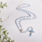 Blue Glass Baby Rosary