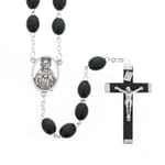 6X8MM Black Wood Rosary