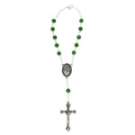 Emerald Auto Rosary