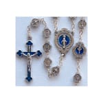 Blue Accent Miraculous Medal Rosary