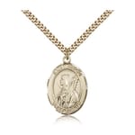 Gold Filled St. Brigid of Ireland Pendant w/ chain