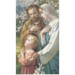 Holy Family 2 Personalized Prayer Cards (Priced Per Card)