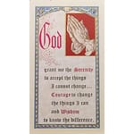 The Gal In The Glass - Serenity Prayer - Prayer Card