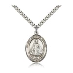 Sterling Silver Infant of Prague Pendant w/ chain