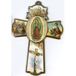 Cruz de Pared de Nuestra Se&ntilde;ora de Guadalupe - 8"