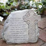 Joseph's Studio Celtic Cross Garden Stone with Irish Blessing