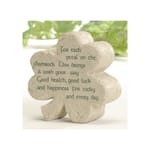 Shamrock Plaque with Warm Wishes Blessing