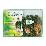 Shamrock Rosary w/Knock Water -Gold