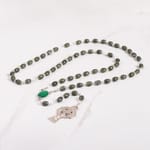              Connemara Marble Oval Bead Rosary