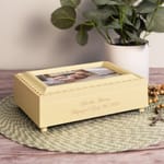 Engraved Baptism Frame Keepsake Music Box