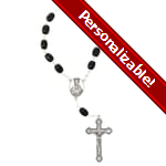 6X8 Black Auto Rosary