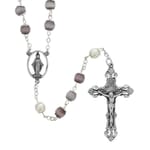 7MM Amethyst and Pearl Rosary