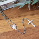 All Sterling Silver Rosary - 3mm  