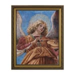 Angel Playing the Violin w/ Gold Frame