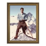 Bl. Pier Giorgio Frassati on a Mountain w/ Gold Frame