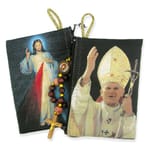 Blessed Pope John Paul II & Divine Mercy Rosary Pouch