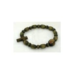 Wood Guadalupe Rosary Bracelet 