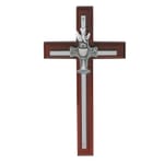 Cherry Overlay RCIA Cross - 7 inch