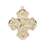 Children's Four-Way Medal - Gold/Sterling Silver 