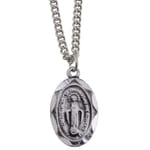 Children's Oval Miraculous Medal - Sterling Silver with 13 inch chain