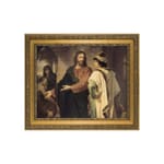 Christ and the Rich Young Ruler w/ Gold Frame 
