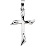 Cross Pendant -14K White Gold