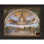Disputation of the Holy Eucharist w/ Dark Ornate Frame 