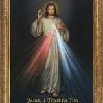 Divine Mercy w/ Gold Frame