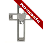 Faith, Hope & Love Personalized Wedding Cross
