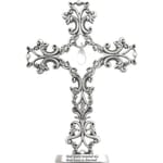 Filigree Crystal Tear Drop Memorial Standing Cross