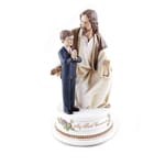 First Communion Jesus w/Boy Musical Figure