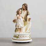 First Communion - Jesus w/Girl Musical Figure