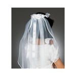 First Communion Veil - White Ribbon 