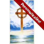 Floating Cross Personalized Prayer Card (Priced Per Card)
