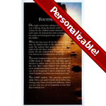 Footprints Personalized Prayer Card (Priced Per Card)
