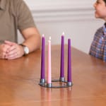 Four Weeks of Advent Classic Pewter Advent Wreath Set
