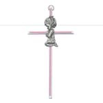 Girl Cross with Pink Silk Screen