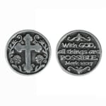 With God All Things Are Possible Pocket Token