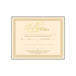 Gold Baptism Certificate