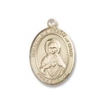 Gold Filled Immaculate Heart of Mary Pendant w/ Chain