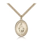 Gold Filled Miraculous Pendant w/ chain