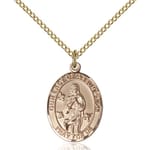 Gold Filled Our Lady Of Assumption Pendant w/ Chain